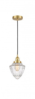 Bullet - 1 Light - 7 inch - Satin Gold - Cord hung - Mini Pendant (3442|616-1PH-SG-G664-7)