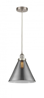 Cone - 1 Light - 12 inch - Brushed Satin Nickel - Cord hung - Mini Pendant (3442|616-1PH-SN-G43-L-LED)