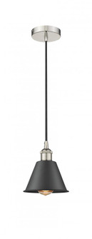 Smithfield - 1 Light - 7 inch - Polished Nickel - Cord hung - Mini Pendant (3442|616-1P-PN-M8-BK)