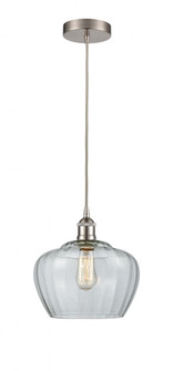 Fenton - 1 Light - 11 inch - Brushed Satin Nickel - Cord hung - Mini Pendant (3442|616-1P-SN-G92-L)
