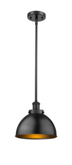 Derby - 1 Light - 10 inch - Matte Black - Pendant (3442|916-1S-BK-MFD-10-BK-LED)