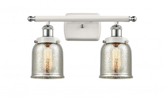 Bell - 2 Light - 16 inch - White Polished Chrome - Bath Vanity Light (3442|916-2W-WPC-G58)