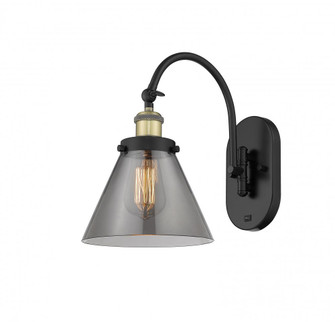 Cone - 1 Light - 8 inch - Black Antique Brass - Adjustable Swing Arm (3442|918-1W-BAB-G43-LED)