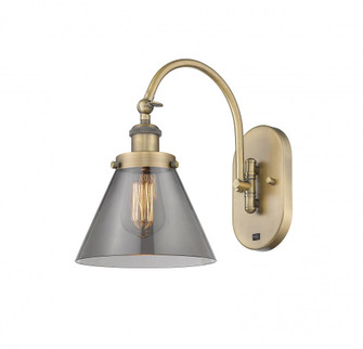 Cone - 1 Light - 8 inch - Brushed Brass - Sconce (3442|918-1W-BB-G43-LED)