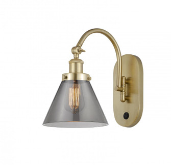 Cone - 1 Light - 8 inch - Satin Gold - Adjustable Swing Arm (3442|918-1W-SG-G43-LED)