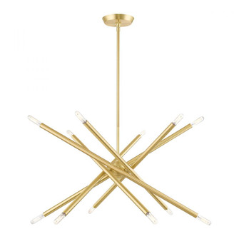 12 Lt Satin Brass Chandelier (108|46776-12)