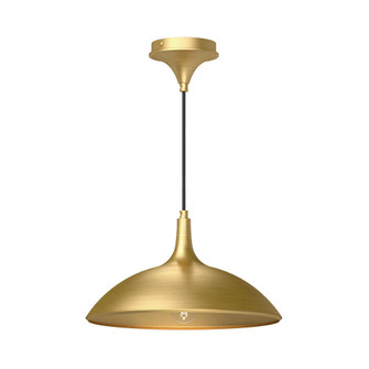 Abel 14-in Brushed Gold 1 Light Pendant (7713|PD627914BG)