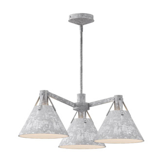 Archer 25-in Steel Shade 3 Lights Chandeliers (7713|CH584525SL)