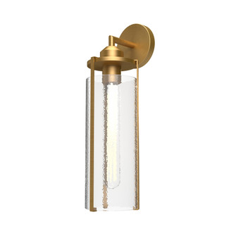 Belmont 5-in Aged Gold/Clear Water Glass 1 Light Damp-Rated Wall/Vanity Light (7713|WV536005AGWC)