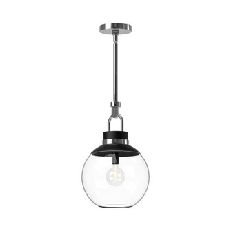 Copperfield 12-in Chrome/Clear Glass 1 Light Pendant (7713|PD520512CHCL)