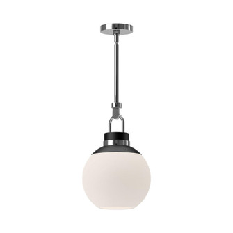 Copperfield 12-in Chrome/Opal Matte Glass 1 Light Pendant (7713|PD520512CHOP)