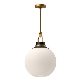 Copperfield 16-in Aged Gold/Opal Matte Glass 1 Light Socket Pendant (7713|PD520516AGOP)