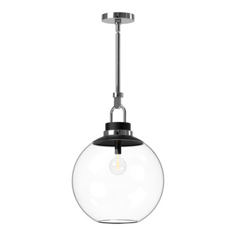 Copperfield 16-in Chrome/Clear Glass 1 Light Socket Pendant (7713|PD520516CHCL)