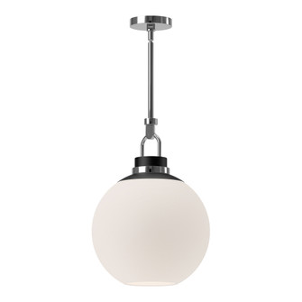 Copperfield 16-in Chrome/Opal Matte Glass 1 Light Socket Pendant (7713|PD520516CHOP)