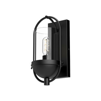 Cyrus 7-in Clear Glass/Matte Black 1 Light Wall/Vanity (7713|WV539007MBCL)