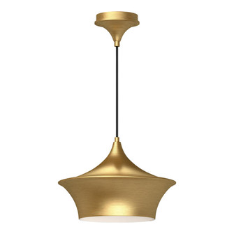 Emiko 12-in Brushed Gold 1 Light Pendant (7713|PD523013BG)