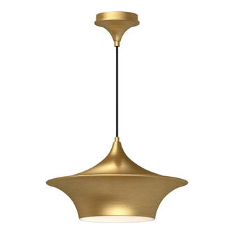 Emiko 16-in Brushed Gold 1 Light Pendant (7713|PD523016BG)