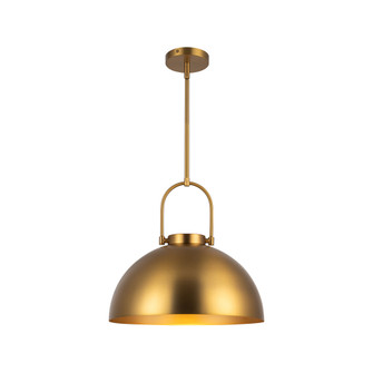 Harper 16-in Aged Gold 1 Light Socket Pendant (7713|PD504016AG)