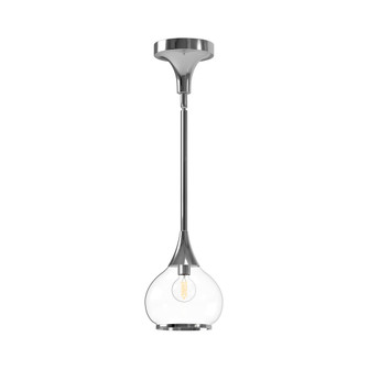 Hazel 6-in Chrome/Clear Glass 1 Light Socket Pendant (7713|PD524006CHCL)