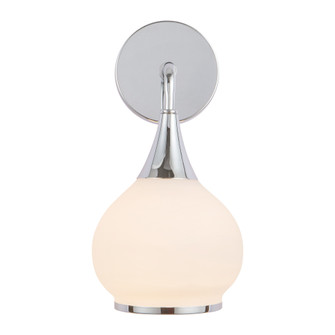 Hazel 6-in Chrome/Opal Matte Glass 1 Light Damp-Rated Wall/Vanity Light (7713|WV524006CHOP)