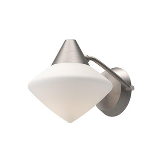 Nora 8-in Brushed Nickel/Opal Matte Glass 1 Light Wall/Vanity (7713|WV537508BNOP)