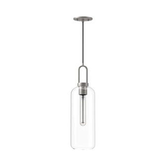 Soji 6-in Brushed Nickel/Clear Glass 1 Light Pendant (7713|PD401606BNCL)