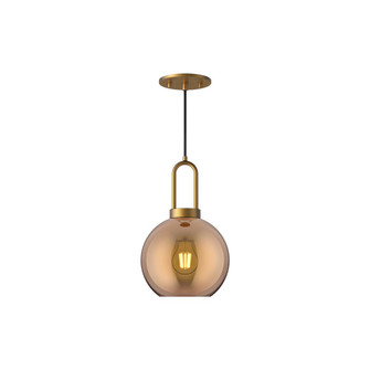 Soji 8-in Aged Gold/Copper Glass 1 Light Pendant (7713|PD601608AGCP)