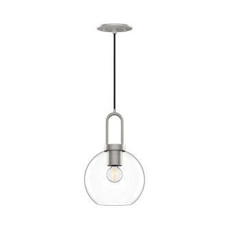 Soji 8-in Brushed Nickel/Clear Glass 1 Light Pendant (7713|PD601608BNCL)