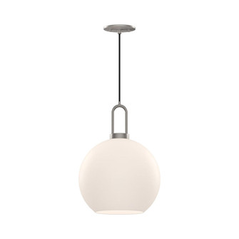 Soji 10-in Brushed Nickel/Opal Matte Glass 1 Light Pendant (7713|PD601710BNOP)