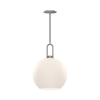 Soji 10-in Brushed Nickel/Opal Matte Glass 1 Light Socket Pendant (7713|PD601710BNOP)