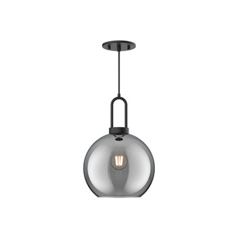 Soji 10-in Matte Black/Smoked Solid Glass 1 Light Pendant (7713|PD601710MBSM)