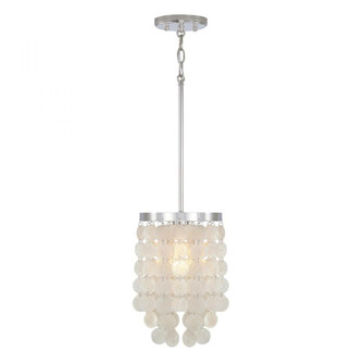 Pendant in Polished Nickel with Capize Shells (8583|AA1012PN)