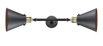 Appalachian - 2 Light - 8 inch - Black Antique Brass - Adjustable Bath Vanity Light (3442|208L-BAB-M13-BK)