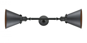 Appalachian - 2 Light - 8 inch - Matte Black - Adjustable Bath Vanity Light (3442|208L-BK-M13-BK-LED)