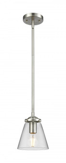 Cone - 1 Light - 6 inch - Brushed Satin Nickel - Stem hung - Mini Pendant (3442|284-1S-SN-G62)