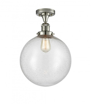 Beacon - 1 Light - 12 inch - Polished Nickel - Semi-Flush Mount (3442|517-1CH-PN-G204-12)