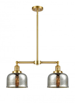 Bell - 2 Light - 24 inch - Satin Gold - Stem Hung - Adjustable Island Light (3442|209-SG-G78)