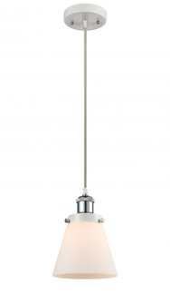 Cone - 1 Light - 6 inch - White Polished Chrome - Cord hung - Mini Pendant (3442|916-1P-WPC-G61-LED)