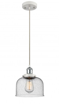 Bell - 1 Light - 8 inch - White Polished Chrome - Cord hung - Mini Pendant (3442|916-1P-WPC-G74-LED)