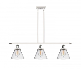 Cone - 3 Light - 36 inch - White Polished Chrome - Stem Hung - Island Light (3442|916-3I-WPC-G42)