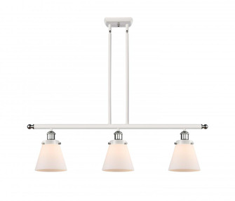 Cone - 3 Light - 36 inch - White Polished Chrome - Stem Hung - Island Light (3442|916-3I-WPC-G61)