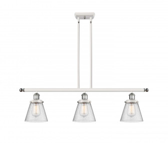 Cone - 3 Light - 36 inch - White Polished Chrome - Stem Hung - Island Light (3442|916-3I-WPC-G64)