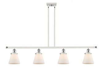 Cone - 4 Light - 48 inch - White Polished Chrome - Stem Hung - Island Light (3442|916-4I-WPC-G61-LED)