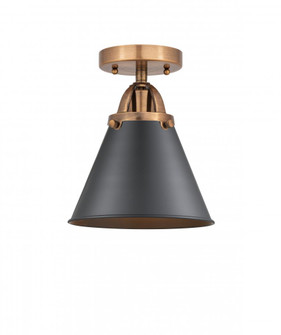 Appalachian - 1 Light - 8 inch - Antique Copper - Semi-Flush Mount (3442|288-1C-AC-M13-BK)