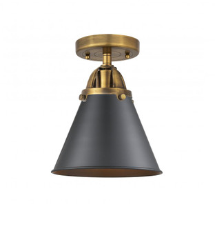 Appalachian - 1 Light - 8 inch - Brushed Brass - Semi-Flush Mount (3442|288-1C-BB-M13-BK-LED)