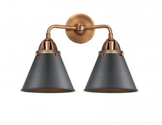 Appalachian - 2 Light - 16 inch - Antique Copper - Bath Vanity Light (3442|288-2W-AC-M13-BK-LED)