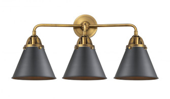 Appalachian - 3 Light - 26 inch - Brushed Brass - Bath Vanity Light (3442|288-3W-BB-M13-BK)