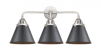 Appalachian - 3 Light - 26 inch - Polished Chrome - Bath Vanity Light (3442|288-3W-PC-M13-BK-LED)