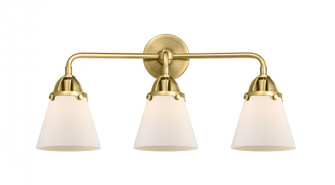 Cone - 3 Light - 24 inch - Satin Gold - Bath Vanity Light (3442|288-3W-SG-G61)
