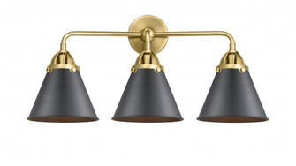 Appalachian - 3 Light - 26 inch - Satin Gold - Bath Vanity Light (3442|288-3W-SG-M13-BK-LED)
